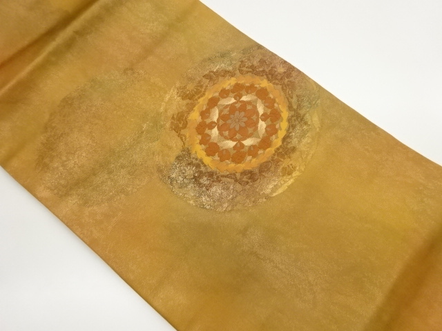 引箔華紋模様織出し名古屋帯